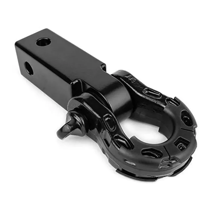 Gearamerica Aluminum 2X2 Hitch Receiver & Mega Shackle 32,000 Lbs (16T) Mbs, 16,000 Lbs (8T) Wll – For Heavy Duty Towing And Off-Road Recovery – Includes Shackle, Washers & Pin – Black
