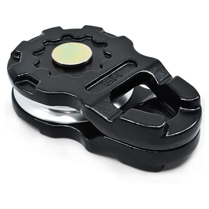 Gearamerica Ultra Snatch Block Pulley Black, 20T Mbs, Aluminum Winch Pulley For Synthetic Rope & Soft Shackles, Snatch Rigging Block For Off-Road Use – 20 Ton, Black
