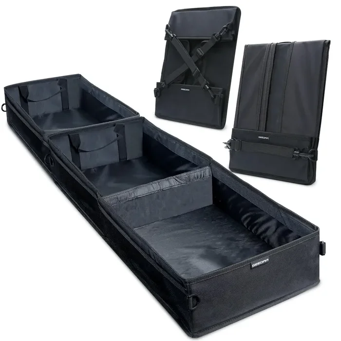 Geedar Under Seat Storage Truck Tool Box Organizer For Truck Underseat Storage Ford F150 F250 F350 Chevy Silverado Accessories (3 Compartment)