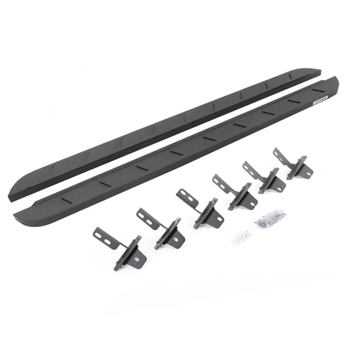 Go Rhino 63412973St Rb10 Slim Line Running Boards With Mounting Brackets Kit For Ford 21-24 Bronco (Sport Utility)