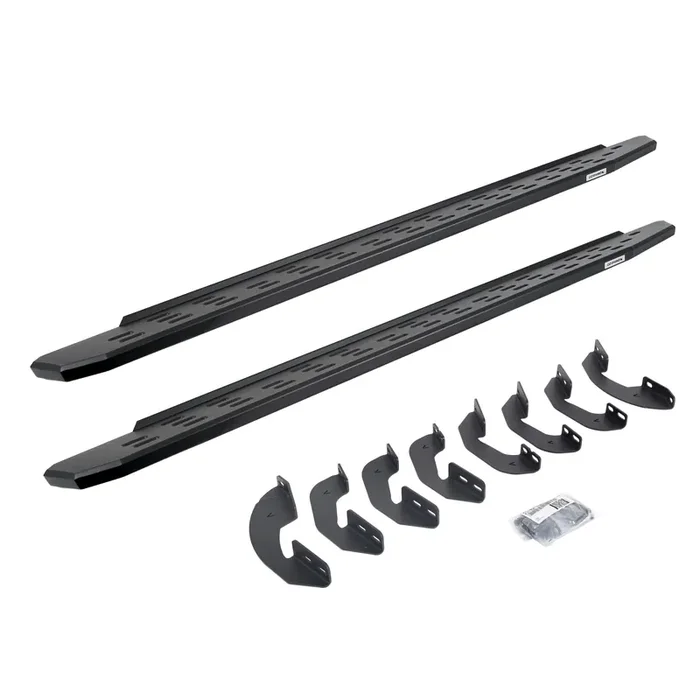Go Rhino 69641687Pc Rb30 Running Boards With Mounting Bracket Kit – Crew Max Only For Toyota 07-21 Tundra (Crew Cab Pickup)