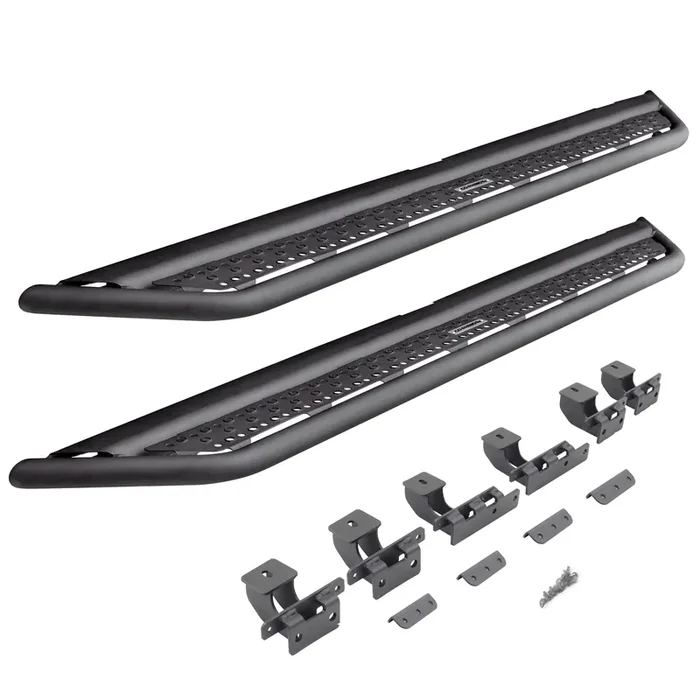 Go Rhino D64516T Dominator Xtreme D6 Side Steps With Rocker Panel Mounting Brackets Kit For Jeep 20-23 Gladiator