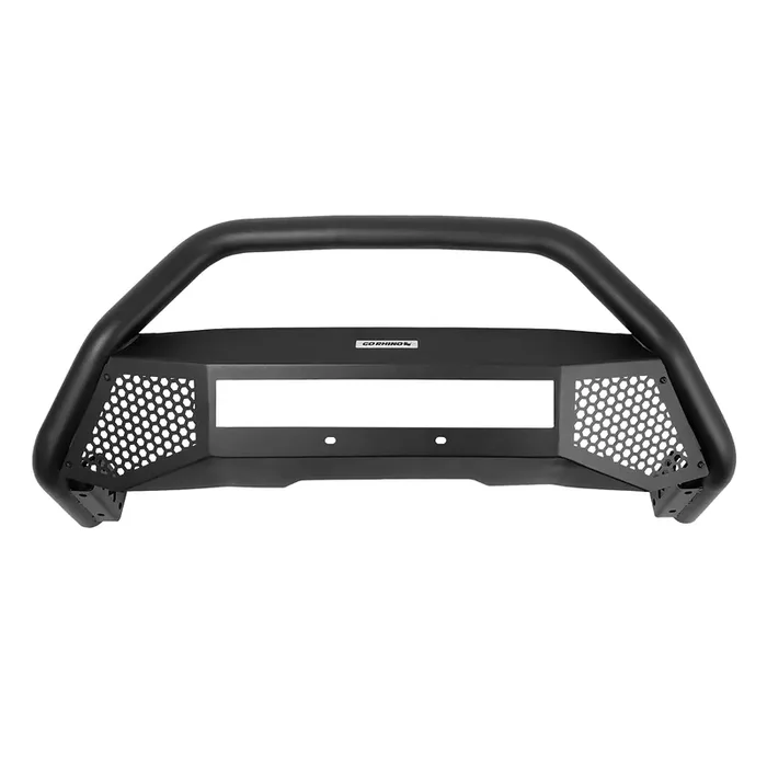 Go Rhino Rc4 Bull Bar W/ 20‘ Single Row Led Light Bar & Mounting Brackets Mild Steel, Textured Black 5488620Lt Fits 2015 – 2024 Ford F-150 (Excludes Active Park Assist And Raptor)