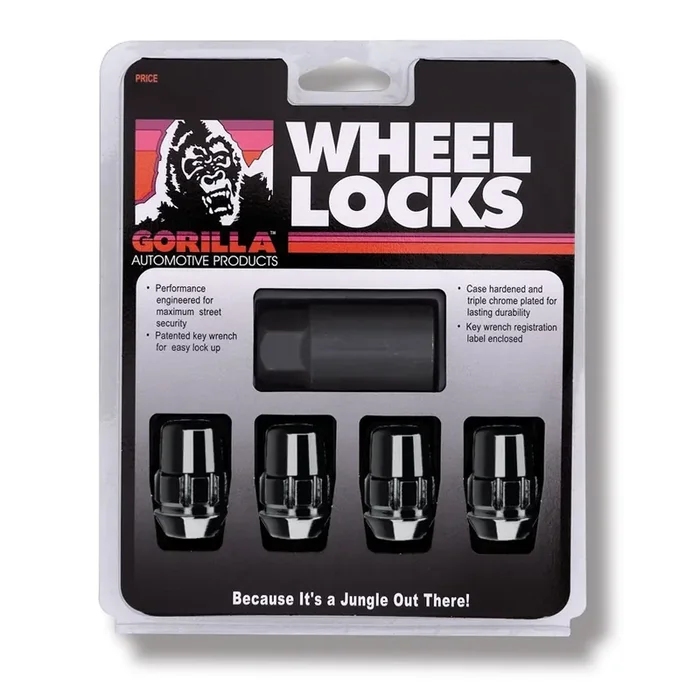 Gorilla Automotive 71681Nbc Acorn Black Chrome Wheel Locks (1/2 Thread Size)