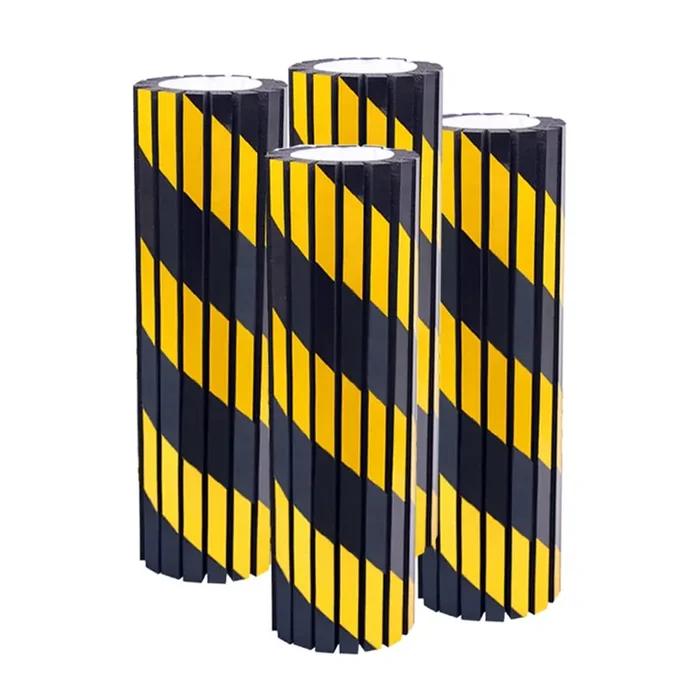 Guequitlex Garage Wall Protector Foam Wall Column Guard For Parking Garages – Reflective Wall Edge Protector – 4 Pack Pole Guard – Wall Edge And Bumpers Guards