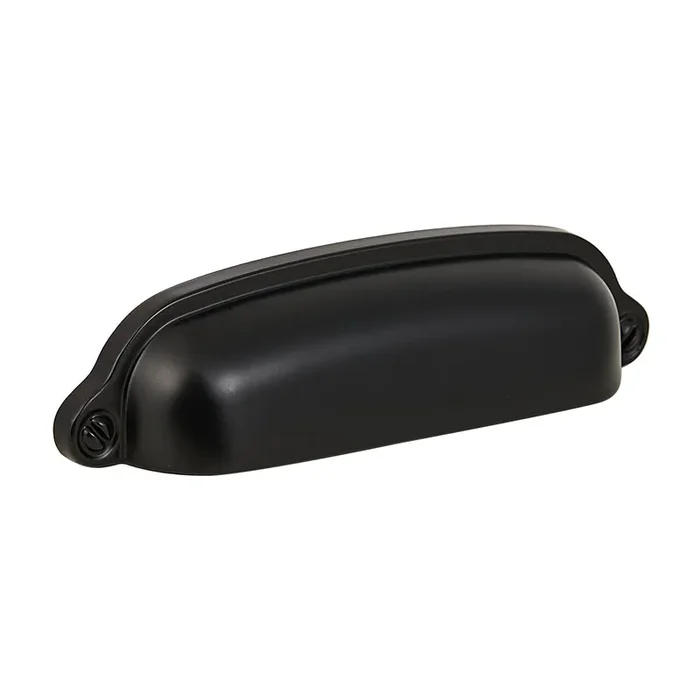 Harpoon 10 Pack Bin Cup Handle Pulls,Vintage Drawer Pulls,Cabinet Hardware,Shell Handle,3.78 Inch Black