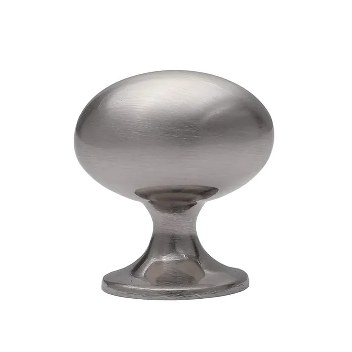Harpoon Cabinet Hardware Knobs Round Furniture Mushroom Knob – 1.4 Inch 10 Pack Satin Nickel