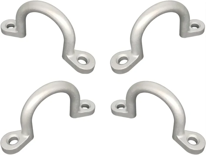 Hcllps Replace Trailer Tie Loop 2‘ I.D. Aluminum Bolt-On Lashing Rope Tie Down Ring Horse (2 Pack)
