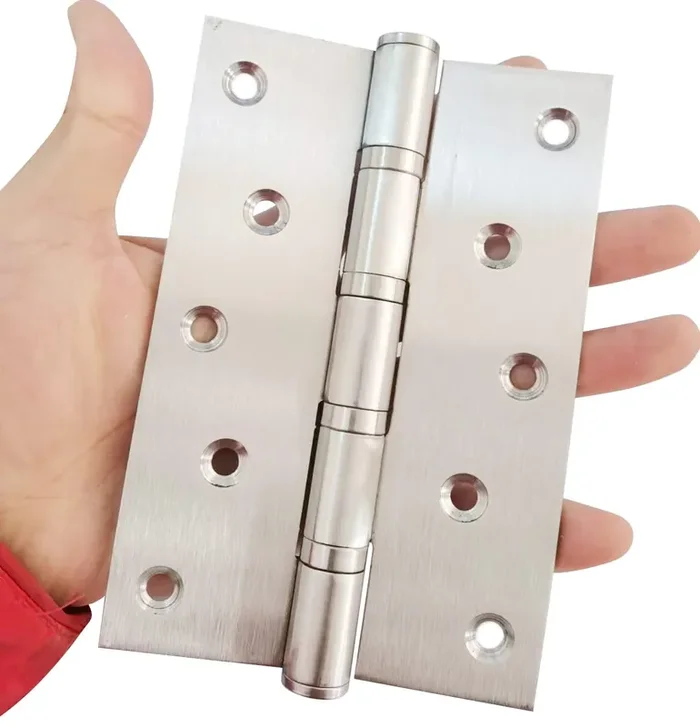 Heavy Duty Door Hinges Stainless Steel Ball Bearing Hinges 6 Inch Door Hinge For Interior & Exterior Doors Square Corners,Heavy Duty Wood Door With Mounting Hardware 2 Pack (White, 6 Inch)