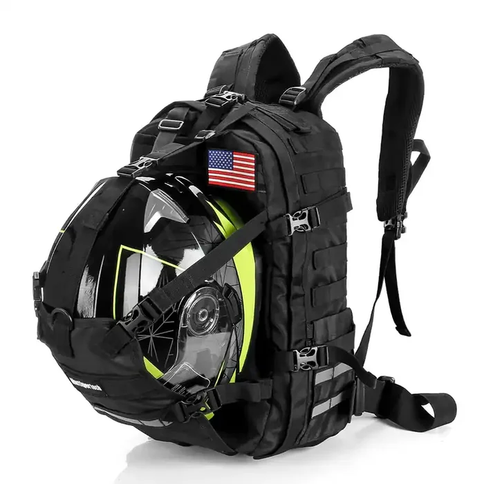 Helmet Backpack For Motorcycle Cycling, Large Capacity Waterproof Helmet Holder, Helmet Storage Bag Hiking Backpack
