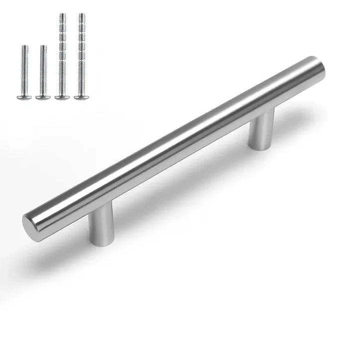 Homdiy Cabinet Handles Brushed Nickel Drawer Pulls – Hd201Sn Cabinet Hardware Stainless Steel Kitchen Cupboard Handles Cabinet Handles,25 Pack 3-1/2In Hole Centers Handles For Dresser Drawers