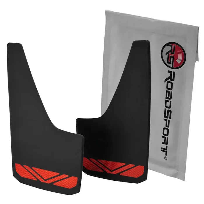 Hopkins Towing Solutions Roadsport 4766 ‘B‘ Series Universal Fit Premiere Splash Guard (Black With Red Prism; 15-3/4 Height X 8-7/8 Wide)