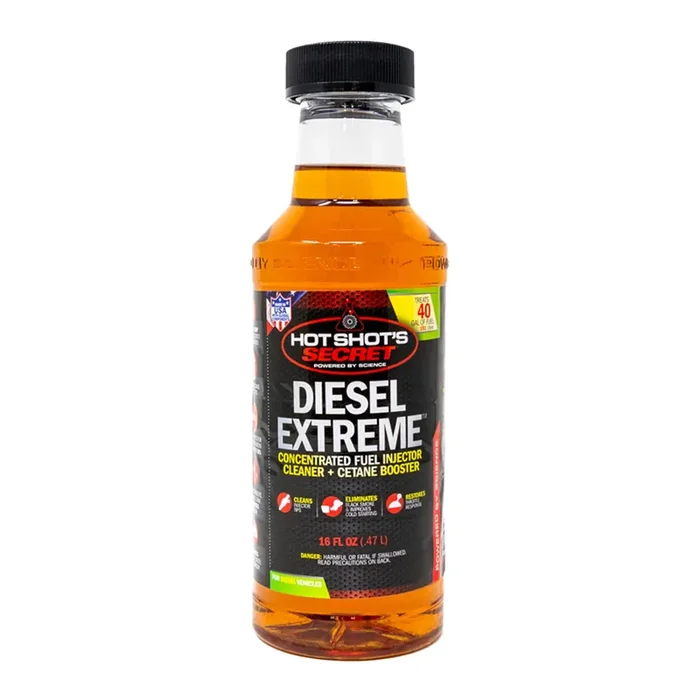 Hot Shot‘s Secret Diesel Extreme Clean & Boost, 16 fl. oz., Amber – High-Performance Diesel Fuel Additive for Enhanced Cleaning & Boosting