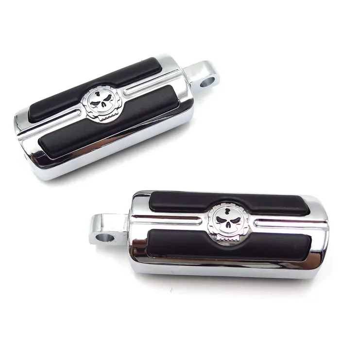 Httmt – For Harley-Davidson Motorcycle Touring Male Peg Mount Pair Skull Foot Pegs Rest [P/N Mt216-051-Cd-Xin]