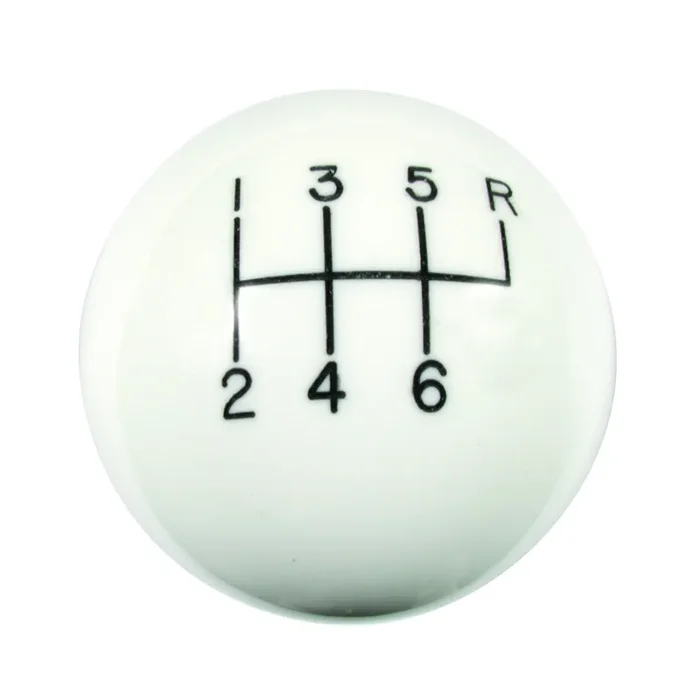 Hurst 1630016 White 6-Speed Classic Shifter Knob