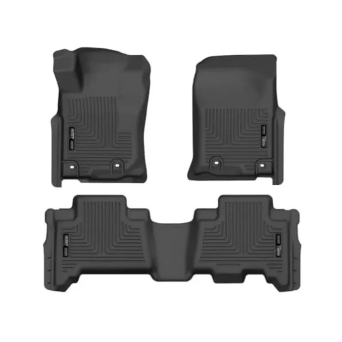 Husky Liners Weatherbeater Floor Mats Fits 2013 – 2024 Toyota 4Runner; 2014 – 2024 Lexus Gx460 Front & 2Nd Row, 3-Pc Black – 99571