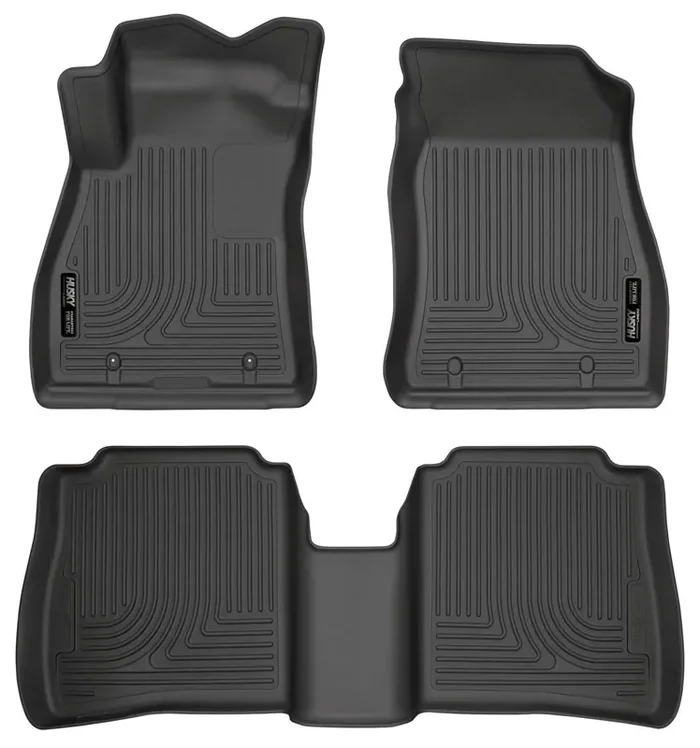 Husky Liners Weatherbeater Floor Mats Fits 2014-2019 Nissan Sentra Front & 2Nd Row, 3-Pc Black – 95631