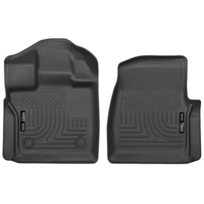 Husky Liners Weatherbeater Floor Mats Fits 2015-2024 Ford F-150 Standard Cab Front Row, 2-Pc Black – 18351