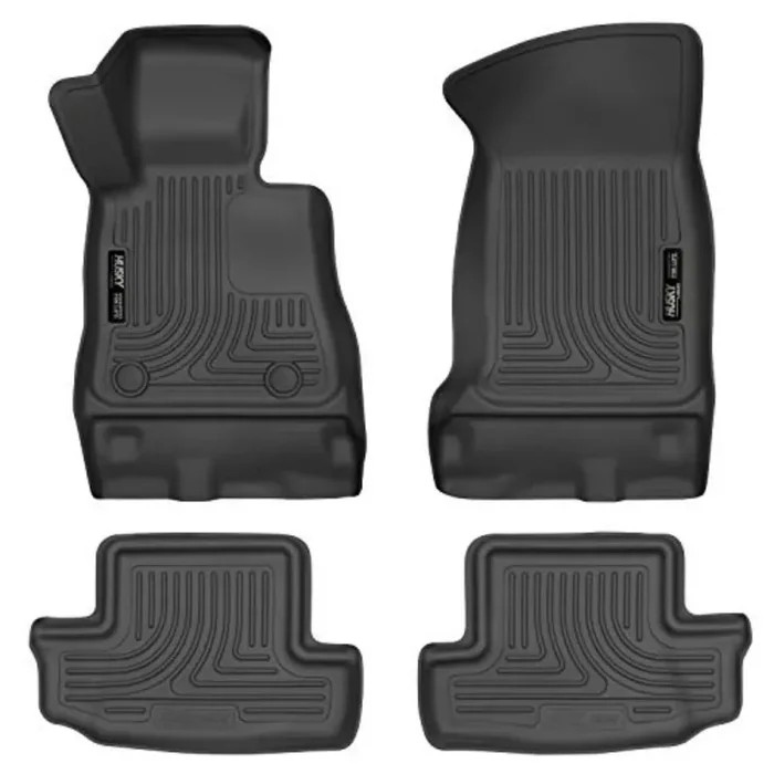 Husky Liners Weatherbeater Floor Mats Fits 2016-2024 Chevrolet Camaro Convertible/Coupe Front & 2Nd Row, 4-Pc Black – 99121