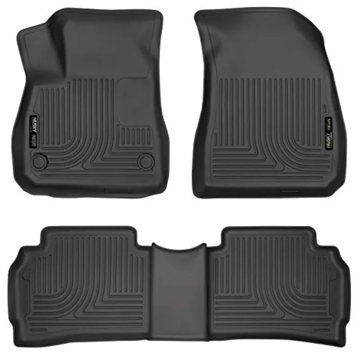 Husky Liners Weatherbeater Floor Mats Fits 2016-2025 Chevrolet Malibu Front & 2Nd Row, 3-Pc Black – 99191