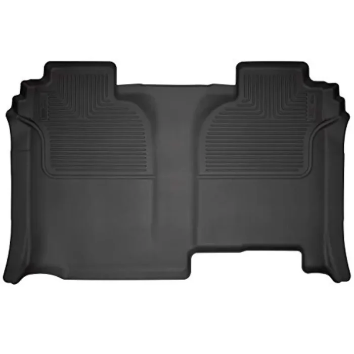 Husky Liners Weatherbeater Floor Mats Fits 2019-2024 Chevrolet Silverado & Gmc Sierra 1500; 2020-2024 Silverado/Sierra 2500/3500 Crew Cab W/Under Seat Stg (Full Cvg) 2Nd Row, 1-Pc Black – 14221