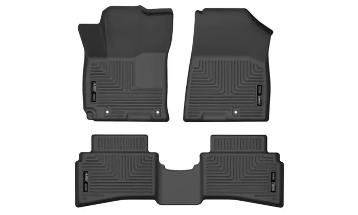 Husky Liners Weatherbeater Floor Mats Fits 2020-2024 Hyundai Venue Front & 2Nd Row, 3-Pc Black – 96691