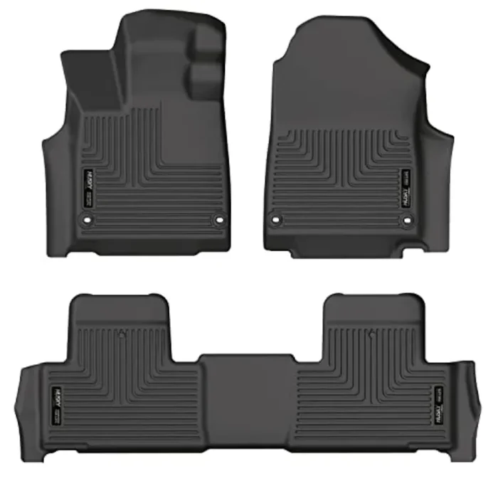 Husky Liners Weatherbeater Floor Mats Fits 2022-2025 Acura Mdx Front & 2Nd Row, 3-Pc Black – 95181