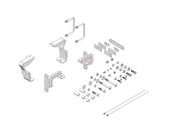 Husky Towing Products 32221 2013/14 Ram 3500 Only Brkt Kit