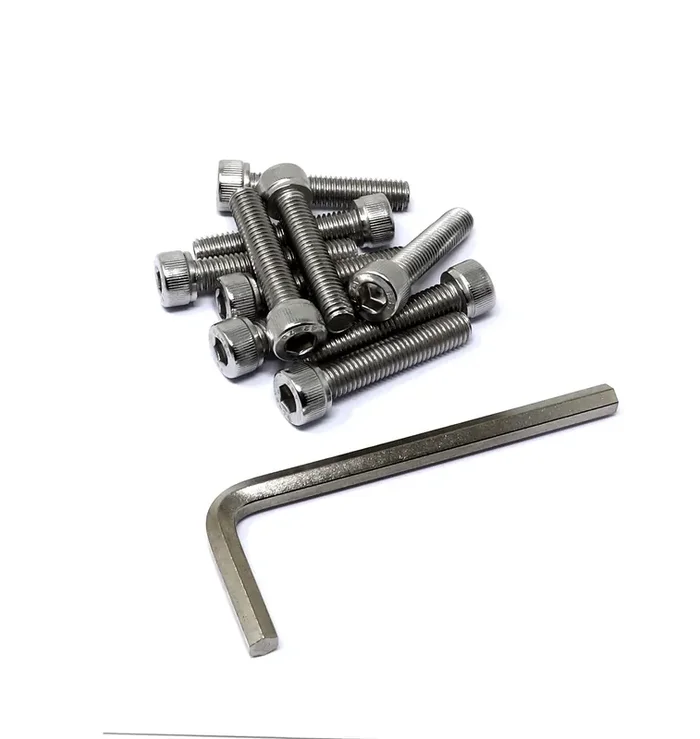 Iexcell 10 Pcs M8 X 40 Thread Pitch 1.25 Mm Stainless Steel 304 Hex Socket Head Cap Screws Bolts Kit
