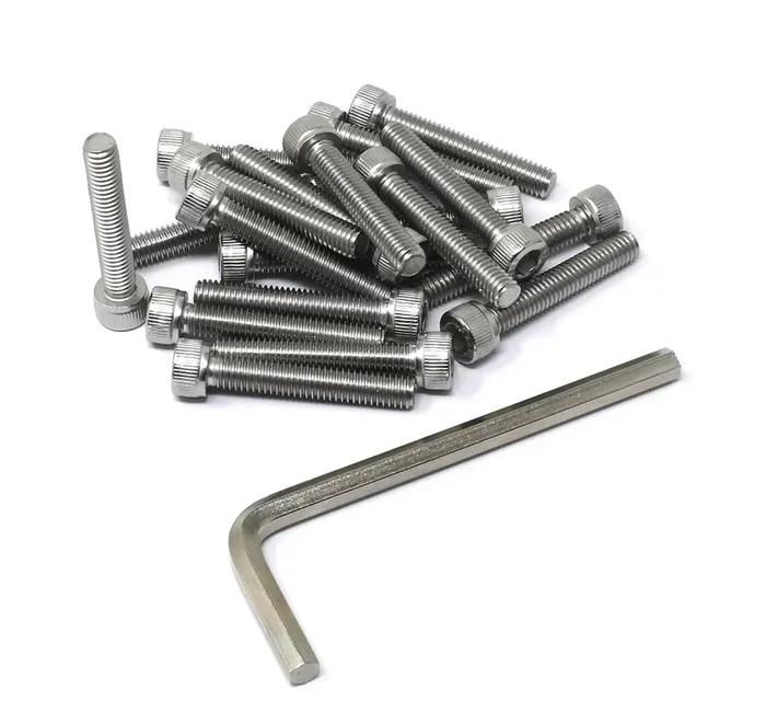 Iexcell 25 Pcs M6 X 35 Thread Pitch 1.0 Mm Stainless Steel 304 Hex Socket Head Cap Screws Bolts Kit