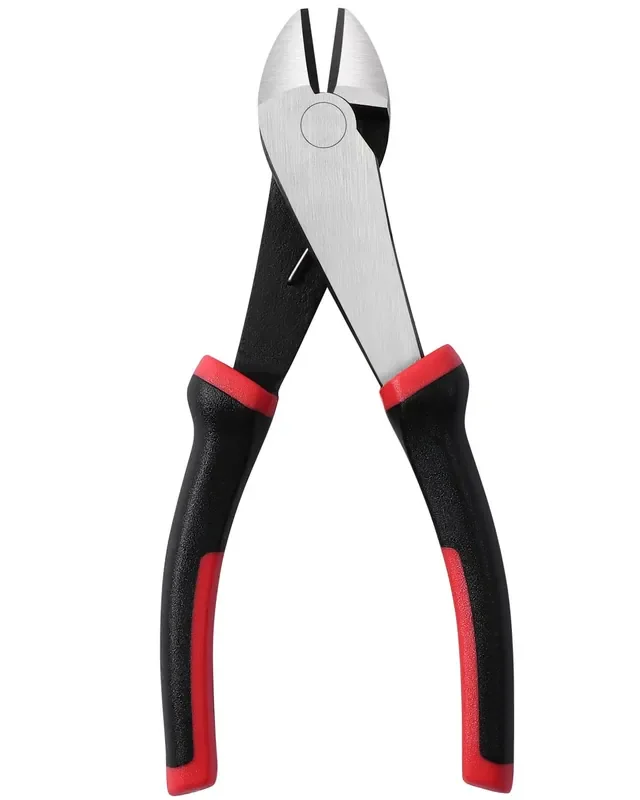 Igan 7-Inch Wire Cutters, Spring-Loaded Side Cutters Dikes, Ultra Tough And Durable Diagonal Cutting Pliers In Crv Steel, Heavy Duty Cutting Pliers For Electrical, Artificial Flowers And Homes