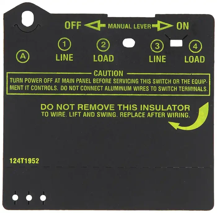 Intermatic Insulator For Double-Pole Timer Switches, Item 124T1952 For Use In T100 Series Intermatic Timers (T103, T104, T105, T173, T174, T175, T176, T185, Wh40), Timer Controls Accessories