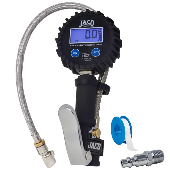 Jaco Flowpro Digital Tire Inflator With Pressure Gauge – 200 Psi