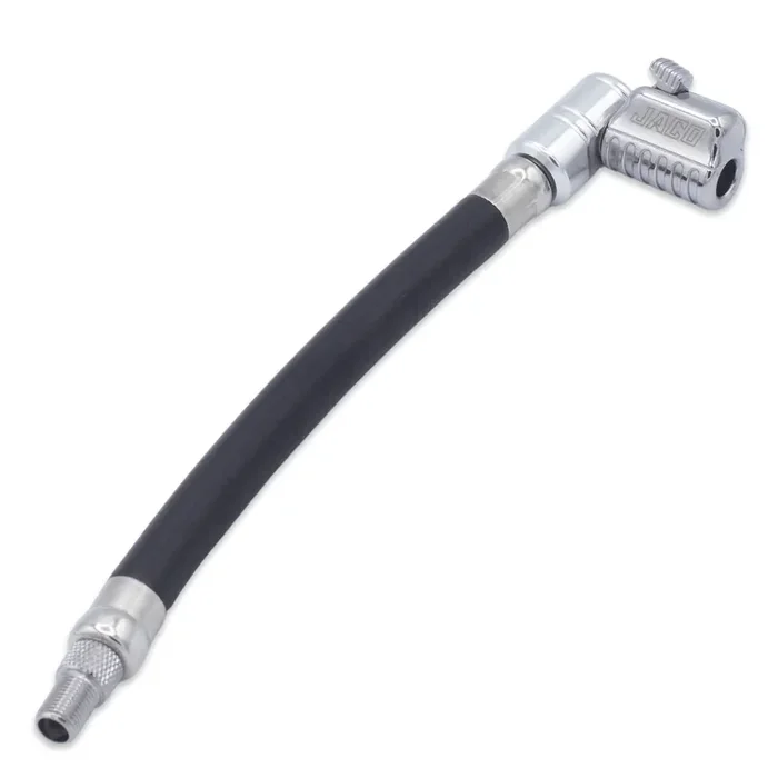 Jaco Lightning L2X Tire Inflator Hose Extension Self Locking Nozzle Patented Lock-On Air Hose Adapter For Tire Pumps (Open Flow)