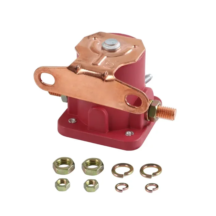 Jdmspeed New Red Solenoid Relay 12V Heavy Duty Replacement For Ford Starter Car Truck Replaces Sw3, Snl135, B-6A-11450A, D2Af11450Aa, 50-430, C6Af, C7Af, C3912, C9Af Hot Rod Starter Relay Solenoid
