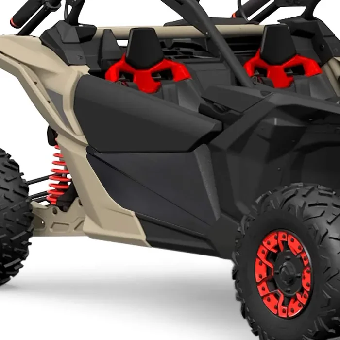 Kemimoto X3 Lower Doors, Lower Door Panels With Metal Frame Compatible With Can Am Maverick X3 2017 2018 2019 2020 2021 2022 2023 2024, Replace Oem 715002903 (Pack Of 2)