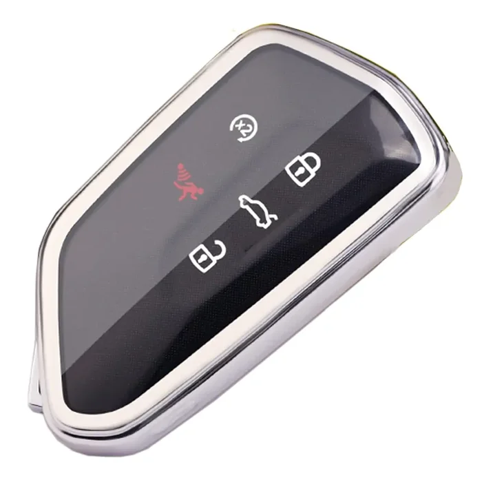 Key Fob Cover Fit For Volkswagen Vw Mk8 Golf/Gti Skoda Octavia Soft Tpu Remote Holder Skin Protector Jacket Keyless Entry Sleeve Accessories (Silver)