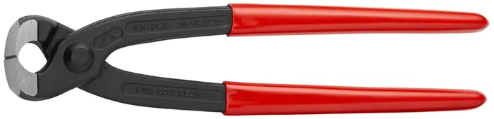 Knipex Tools 10 98 I220 8.75″ Ear Clamp Pliers, Front Jaw Only, Red