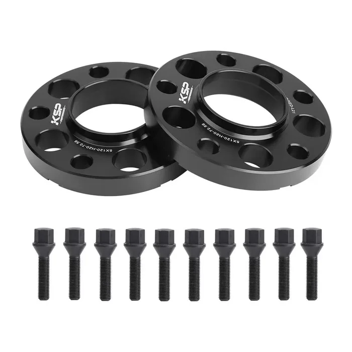 Ksp Hubcentric Wheel Spacers 5X120Mm, 20Mm Thread Pitch M12X1.5 Hub Bore 72.56Mm Forged Spacers For E82, E88 E36 E30 E90, E91, E92, E93 E28, E34 E23, E32, W38 E31, 2 Years Warranty (5 Lug)