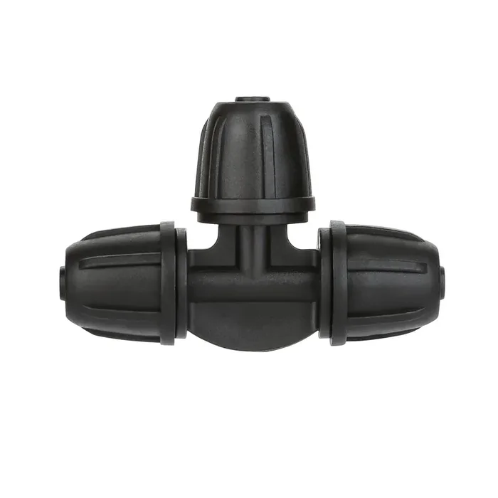 La Farah 1/4‘ Drip Irrigation Fittings, Lock Barbed Tee Connectors For 1/4 Inch Drip Irrigation Tubing,Drip Irrigation System Kit Parts-Pack Of 30