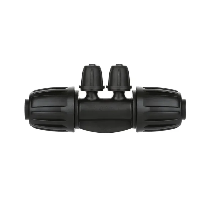La Farah Drip Irrigation Parts For 1/2‘ Drip Tubing To 1/4‘ Irrigation Tubing, Drip Irrigation Fittings Anti-Drop Locked Barbed Reducing 4 Way-Pack Of 10