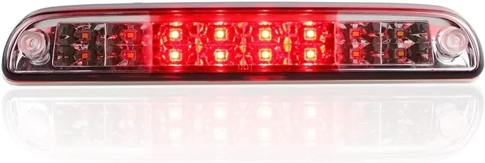 Led 3Rd Brake Light Fit For 99-16 Ford F-250 F-350, 01-05 Explorer, 93-11 Ford Ranger, 94-10 Mazda B2300 B3000 B4000, High Mount Stop Light Yc3Z13A613Ba (Chrome Housing Red Lens)