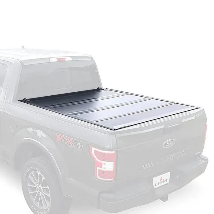 Leer Hf650M Quad-Folding Truck Bed Tonneau Cover, Fits Dodge Ram 1500 Without 60/40 Tailgate, Years 2019-2024, 5‘7 Truck Bed, Black