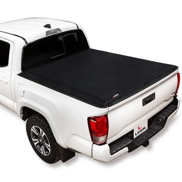 Leer Sr250 Soft Rolling Truck Bed Tonneau Cover, Fits Toyota Tacoma, Years 2016-2023, 6‘2 Truck Bed, Black