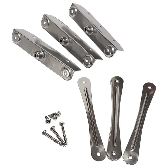 Louvers Hardware Set For Blinds And Shutters, Complete Kit For 11 Boards, Stainless Steel – Dhlh-01