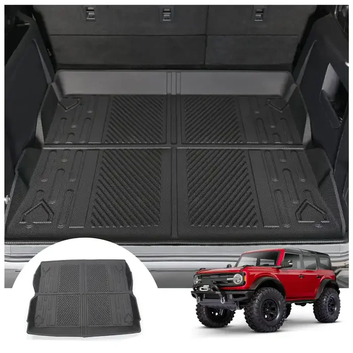 Mabett Cargo Liner Non-Slip Mat For Ford Bronco Accessories, All-Weather Protection Trunk Mat Fit Bronco 2021 2022 2023 2024 4-Door Black