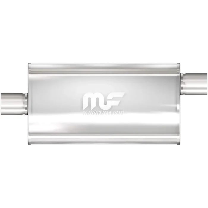 Magnaflow Performance Exhaust Muffler 12909 3.5/3.5 Inlet/Outlet, 5X11X22 Oval, Stainless Steel, Satin Finish