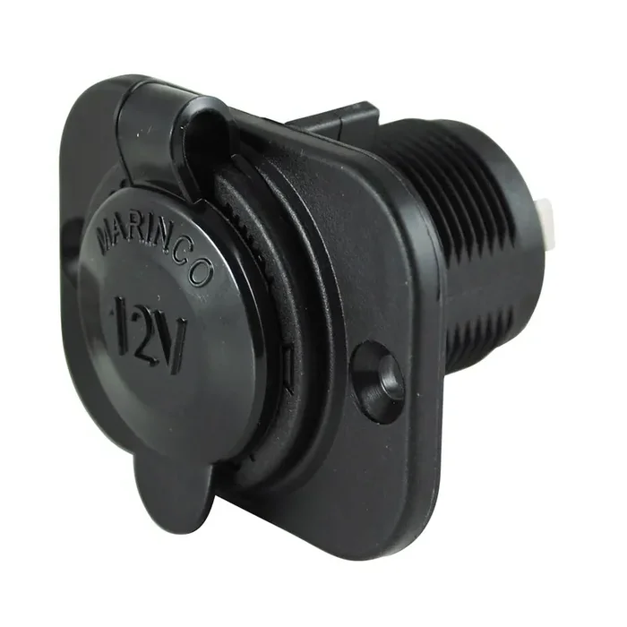 Marinco Parkpower 12Vrcrv 12V Receptacle, Black