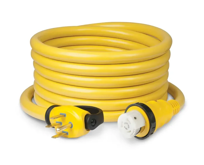 Marinco Parkpower 6152Spprv-25 50 Amp, 125/250V (4-Wire) Rv Cordset, Yellow, 25‘