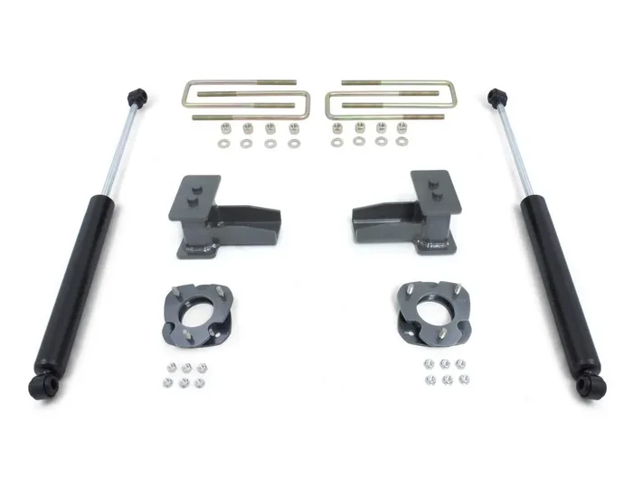 Maxtrac 903250 Suspension Lift Kit W/Shocks 2.5 In. Front 4 In. Rear Incl. Spacers 5 In Rear Blocks U-Bolts Maxtrac Shocks Suspension Lift Kit W/Shocks